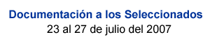 Documentaci&oacute;n a los Seleccionados