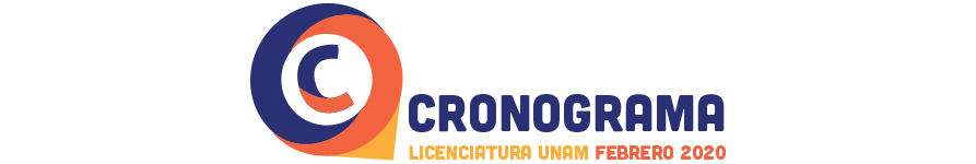 Cronograma Licenciatura UNAM Febrero 2020